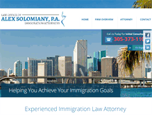 Tablet Screenshot of immigrationlawmiami.com